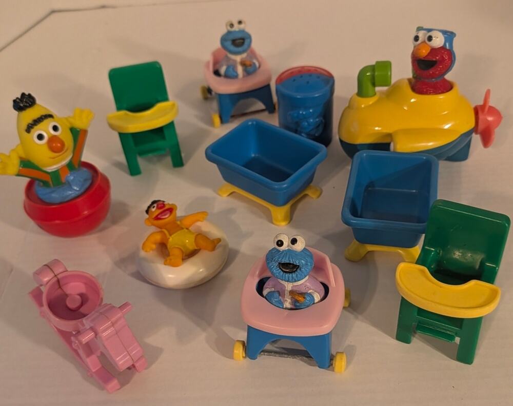 Lot Vintage Sesame Street Babies Muppets Preschool Toys